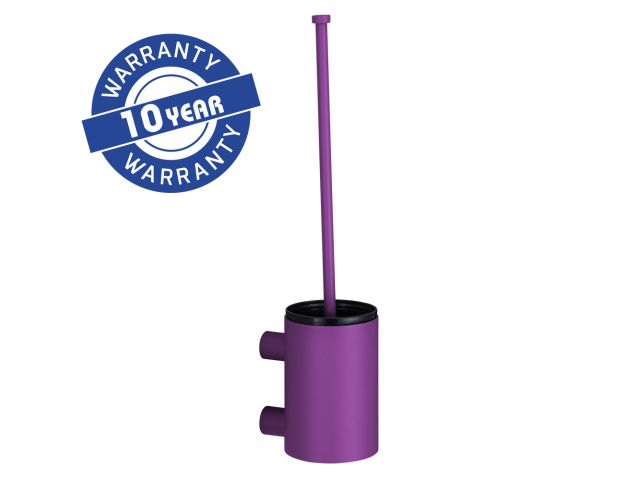 MERIDA STELLA VIOLET LINE wall-mounted toilet brush, short "TUBE", violet